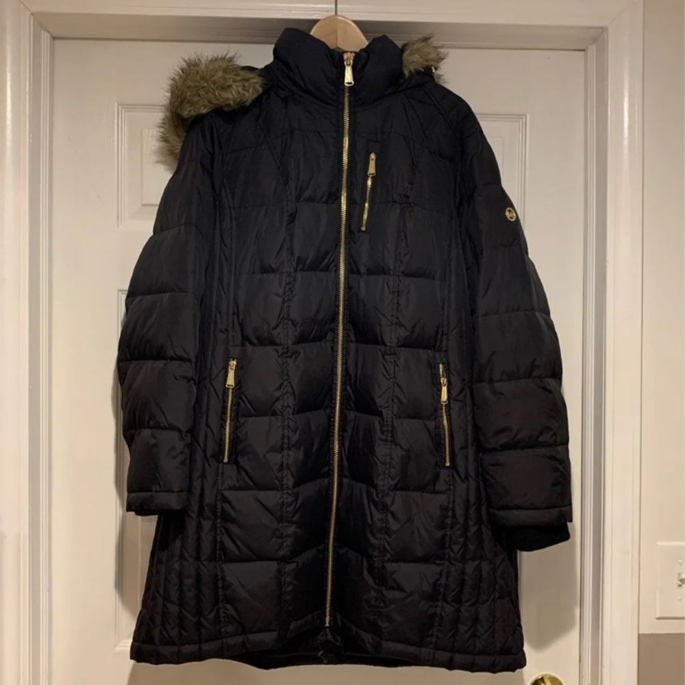 Black Michael Kors Parka